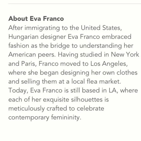 anthropologie eva franco pleated midi dress black white size 6 small - Picture 4 of 7